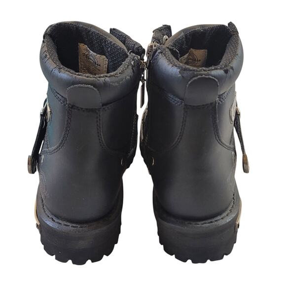Milwaukee Motorcycle Men's Black Road Captain Boots SZ 7 - Picture 10 of 11